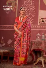 Kreshva Patola Heritage Silk Printed Traditional Wear Saree Collection - Image 7
