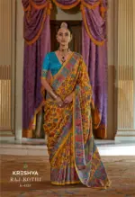 Kreshva Raj Kothi Silk Printed Festival Saree Collection - Image 5