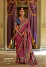 Kreshva Raj Kothi Silk Printed Festival Saree Collection - Image 6