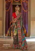 Kreshva Raj Kothi Silk Printed Festival Saree Collection - Image 9