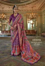 Kreshva Rani Mahal Silk Printed Glory Finish Saree Collection - Image 3