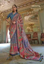 Kreshva Rani Mahal Silk Printed Glory Finish Saree Collection - Image 9