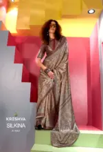 Kreshva Silkina Satin Kashmiri Prints Fancy Saree Collection - Image 11