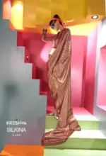 Kreshva Silkina Satin Kashmiri Prints Fancy Saree Collection - Image 8