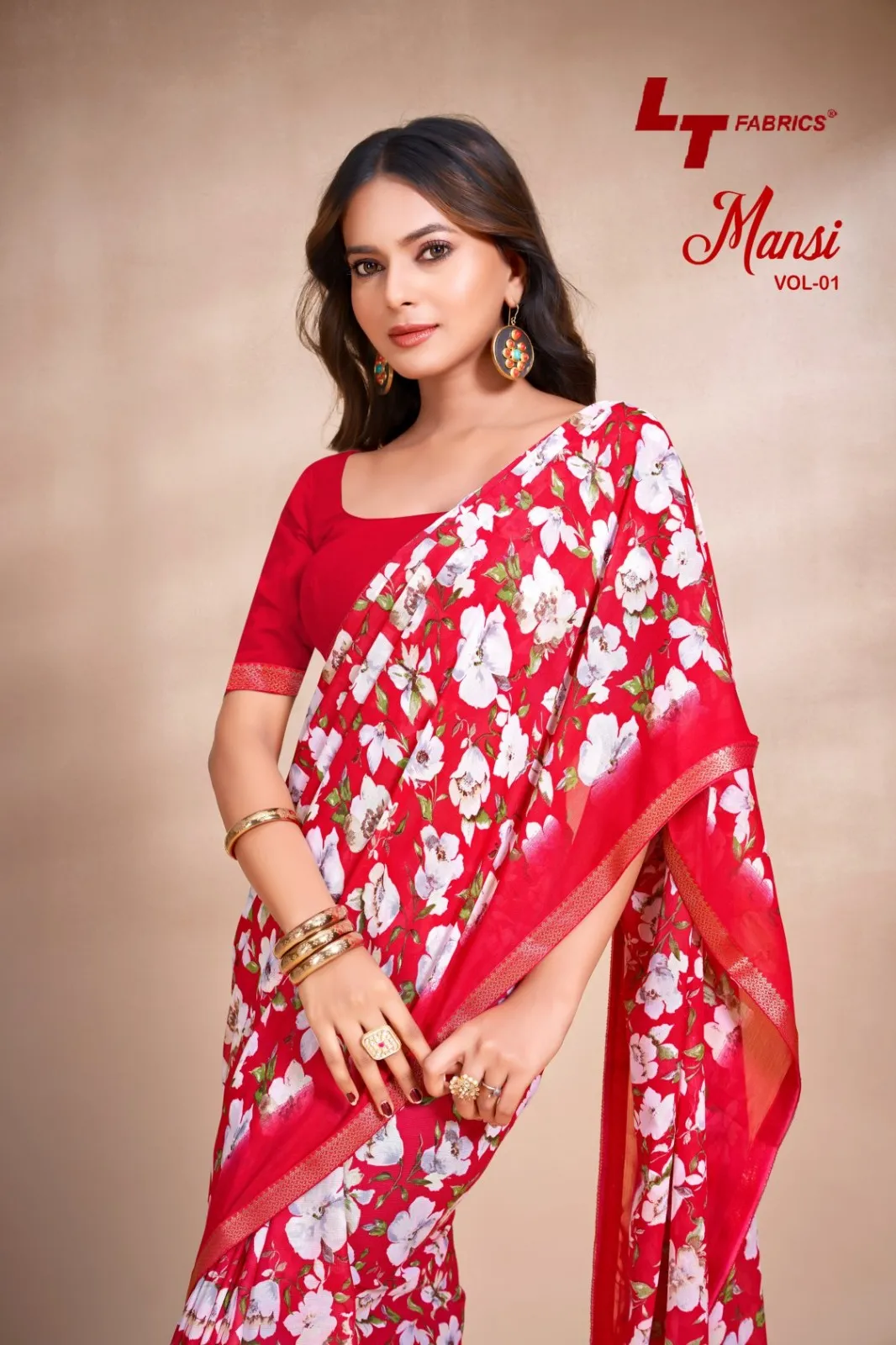 Lt Mansi Vol 1 Micro Renial Casual Wear Saree Collection Lt Mansi Vol 1 Micro Renial Casual Wear Saree Collection - Image 1