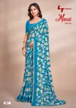 Lt Mansi Vol 1 Micro Renial Casual Wear Saree Collection - Image 6