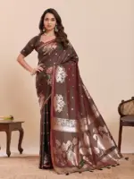 Maahi 215 Paithani Silk Zari Weaving Saree Collection - Image 8
