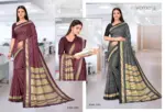 Malgudi Silk Vol 27 Cracle Silk Printed Uniform Saree Collection - Image 15