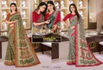 Malgudi Silk Vol 27 Cracle Silk Printed Uniform Saree Collection - Image 4