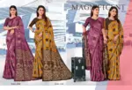 Malgudi Silk Vol 27 Cracle Silk Printed Uniform Saree Collection - Image 7