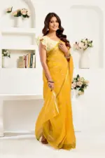 Meera 323 Linen Printed Party Wear Fancy Saree Collection - Image 2