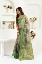 Meera 325 Linen Printed Ready to Wear Fancy Saree Collection - Image 4