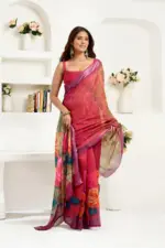 Meera 325 Linen Printed Ready to Wear Fancy Saree Collection - Image 5