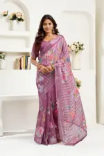 Meera 325 Linen Printed Ready to Wear Fancy Saree Collection - Image 7