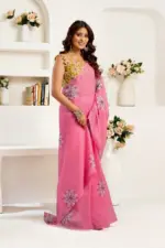 Meera 327 Linen Printed Ready to Wear Beautiful Saree Collection - Image 5