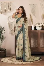 Meera 329 Linen Printed Ready to Wear Fancy Saree Collection - Image 8