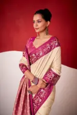 Rajpath Sindhu Ghat Zari Weaving Satin Silk Saree Collection - Image 11
