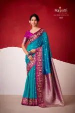 Rajpath Sindhu Ghat Zari Weaving Satin Silk Saree Collection - Image 15