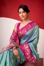 Rajpath Sindhu Ghat Zari Weaving Satin Silk Saree Collection - Image 17