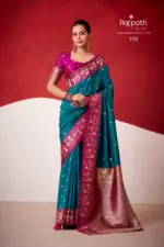 Rajpath Sindhu Ghat Zari Weaving Satin Silk Saree Collection - Image 18