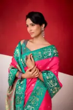 Rajpath Sindhu Ghat Zari Weaving Satin Silk Saree Collection - Image 2