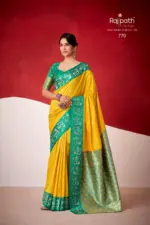 Rajpath Sindhu Ghat Zari Weaving Satin Silk Saree Collection - Image 6