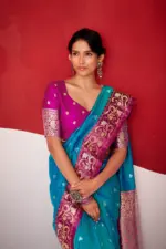 Rajpath Sindhu Ghat Zari Weaving Satin Silk Saree Collection - Image 8