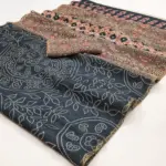 Rajyog Chanderi C 1 to C 12 Linen with Ajarakh Kalamkari Printed Saree - Image 14