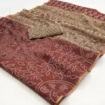 Rajyog Chanderi C 1 to C 12 Linen with Ajarakh Kalamkari Printed Saree - Image 9