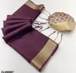 Rajyog Chitralekha 290001 to 9 Tussar Silk Plain Saree Collection - Image 3