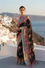 Rajyog R 1 to R 6 Soft Georgette Fancy Saree Collection - Image 10