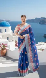 Rajyog R 1 to R 6 Soft Georgette Fancy Saree Collection - Image 11