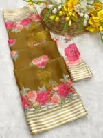 Rajyog R 1 to R 6 Soft Georgette Fancy Saree Collection - Image 2