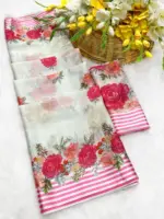 Rajyog R 1 to R 6 Soft Georgette Fancy Saree Collection - Image 7