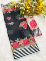 Rajyog R 1 to R 6 Soft Georgette Fancy Saree Collection - Image 9