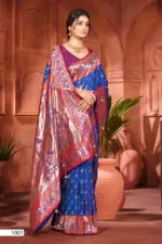 Saroj Gulaal Silk Saroski Vol 1 Soft Silk Saroski Worked Saree Collection - Image 7