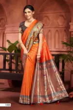 Saroj Gulaal Silk Saroski Vol 1 Soft Silk Saroski Worked Saree Collection - Image 8