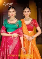 Saroj Gunjan Silk Saroski Vol 3 Silk Embroidery Saree Collection