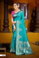 Saroj Gunjan Silk Saroski Vol 3 Silk Embroidery Saree Collection - Image 5