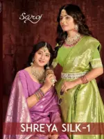 Saroj Shreya Silk Vol 1 Silk Wedding Wear Saree Collection