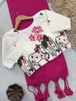 Sccf Pichwai Khadi Cotton Embroidered Pichwai Saree Collection - Image 4