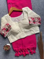 Sccf Shreenath Khadi Cotton Hand Work Saree Collection - Image 11