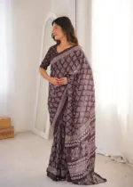 Scdf Bagru B Cotton Printed Saree Collection