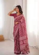 Scdf Bagru B Cotton Printed Saree Collection - Image 5
