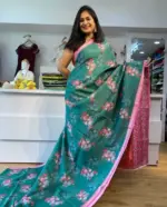 Scmg Mangala Linen Printed Manglagiri Saree Collection - Image 3