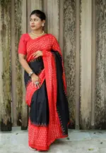 Scmg Shweta Linen Woven Ikkat Saree Collection - Image 10