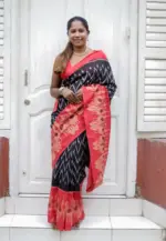 Scmg Shweta Linen Woven Ikkat Saree Collection - Image 11