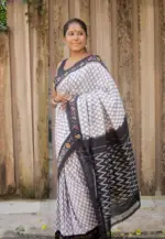 Scmg Shweta Linen Woven Ikkat Saree Collection - Image 13