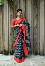 Scmg Shweta Linen Woven Ikkat Saree Collection - Image 2