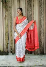 Scmg Shweta Linen Woven Ikkat Saree Collection - Image 4